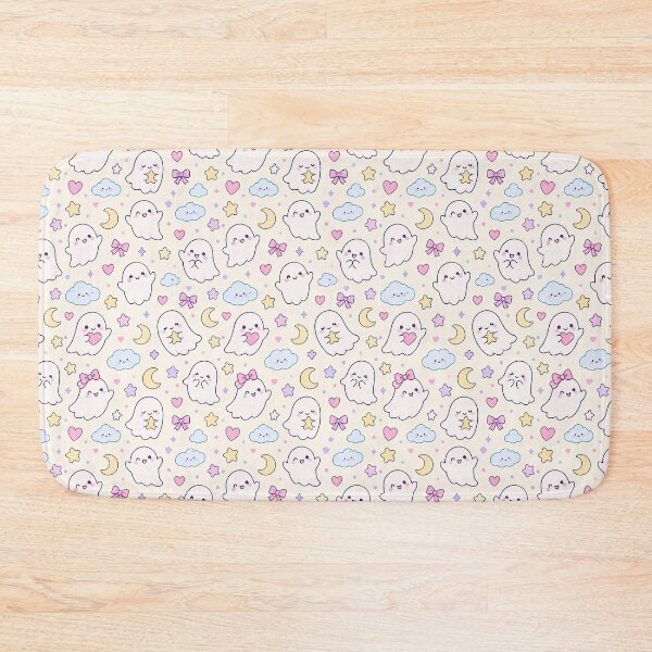 Item preview, Kawaii Friendly Ghost Pattern designed and sold by Soft Berry Studio.