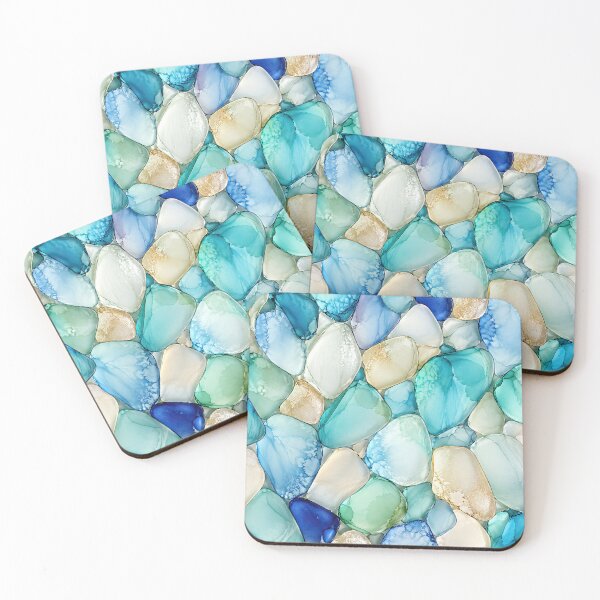 Item preview, Sardinia Sea Glass – Mediterranean Coastal Abstract designed and sold by newnomads-art.