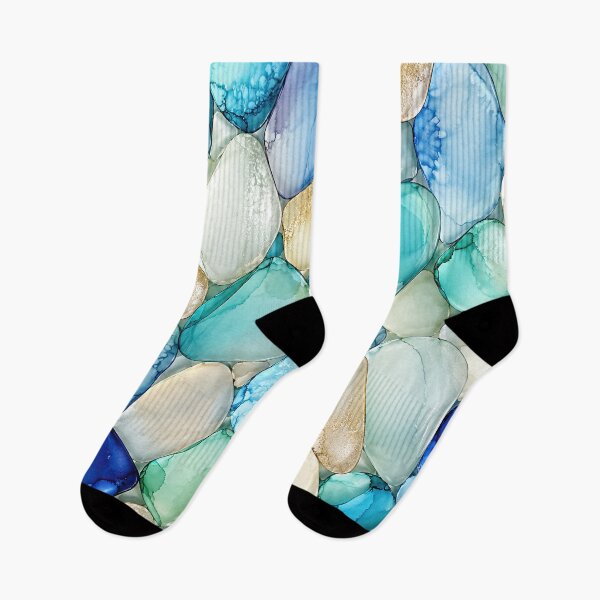 Item preview, Sardinia Sea Glass – Mediterranean Coastal Abstract designed and sold by newnomads-art.