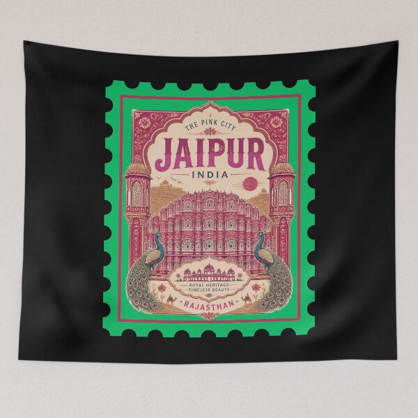 Item preview,  Jaipur India T-Shirt – Pink City Rajasthan Travel Souvenir, Indian Heritage & Jaipur City Gift ver 4 designed and sold by mndesignworx.