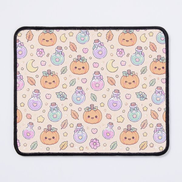 Item preview, Kawaii Pumpkin Potion Pattern designed and sold by Soft Berry Studio.