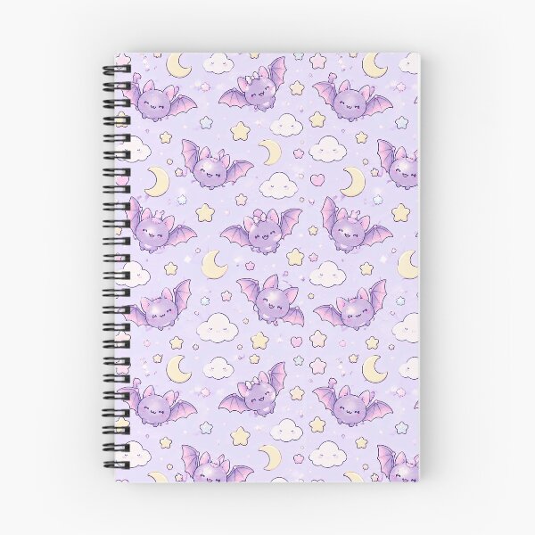 Item preview, Kawaii Pastel Bat Pattern designed and sold by Soft Berry Studio.