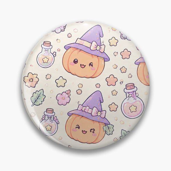 Item preview, Kawaii Magic Pumpkin Pattern designed and sold by Soft Berry Studio.