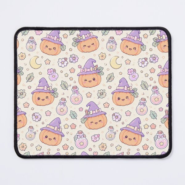 Item preview, Kawaii Magic Pumpkin Pattern designed and sold by Soft Berry Studio.
