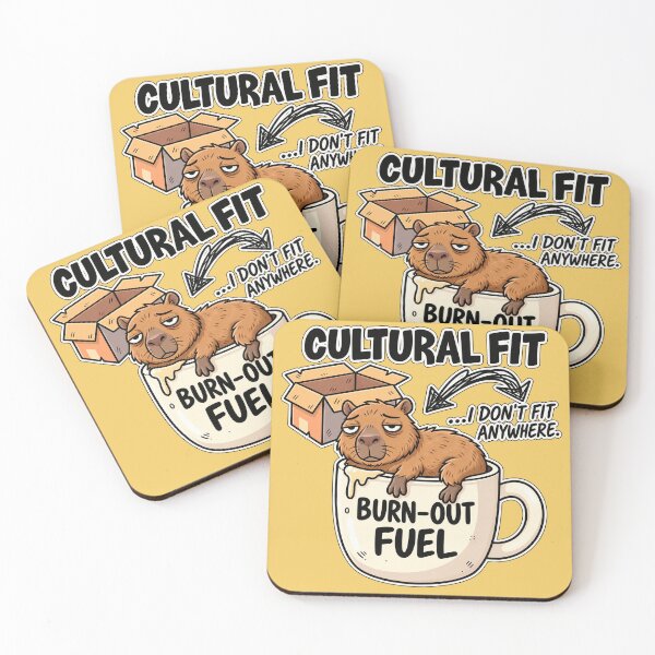 Item preview, Capybara for the Burned Out! "Burn-out Fuel" and "I Don't Fit In." designed and sold by G-A-D-U.