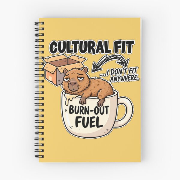 Item preview, Capybara for the Burned Out! "Burn-out Fuel" and "I Don't Fit In." designed and sold by G-A-D-U.
