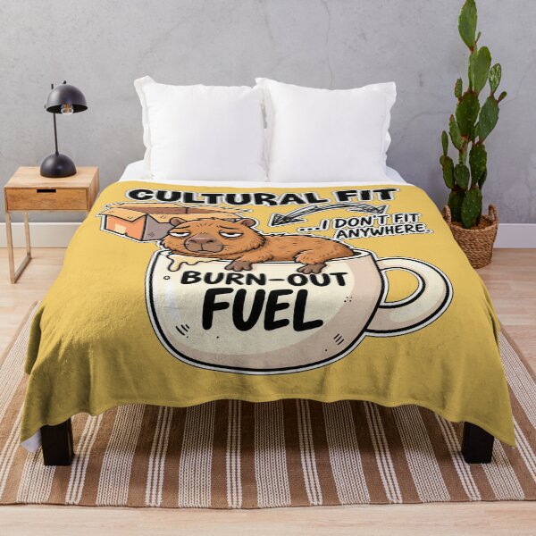 Item preview, Capybara for the Burned Out! "Burn-out Fuel" and "I Don't Fit In." designed and sold by G-A-D-U.