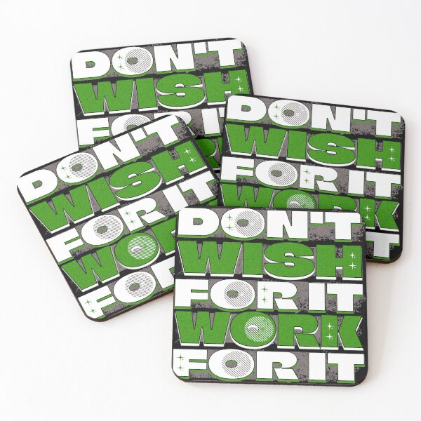 Item preview, Don't Wish For It Work For It T-Shirt, Gym Hustle Motivation designed and sold by vec4u.
