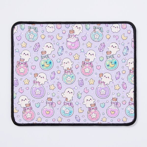 Item preview, Kawaii Ghost Potion Pattern designed and sold by Soft Berry Studio.