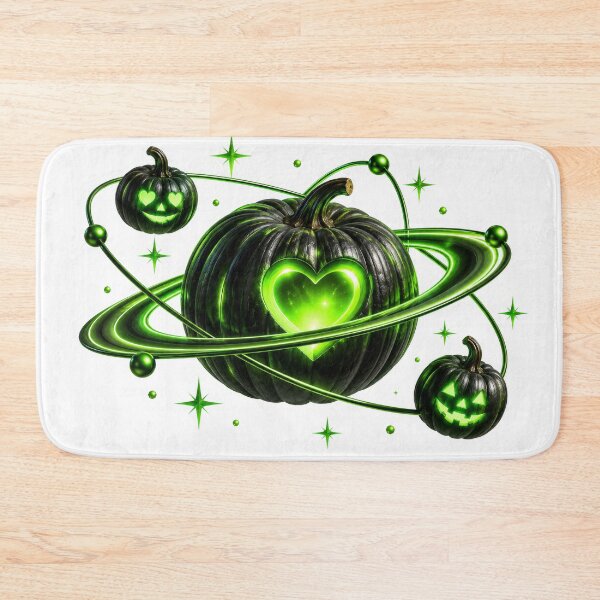 Item preview, Neon Green Pumpkin Orbit designed and sold by DansCreations42.