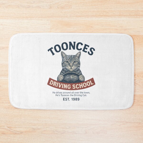 Item preview, Vintage Cat Driving School Est 1989 - Funny Retro Driving Cat Graphic Design | Limited Edition designed and sold by kidgoback.
