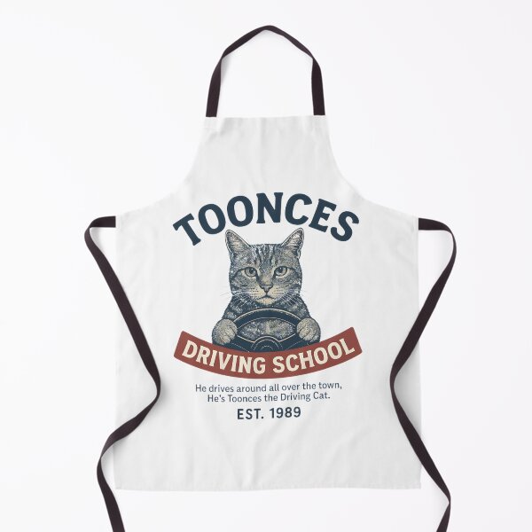 Item preview, Vintage Cat Driving School Est 1989 - Funny Retro Driving Cat Graphic Design | Limited Edition designed and sold by kidgoback.