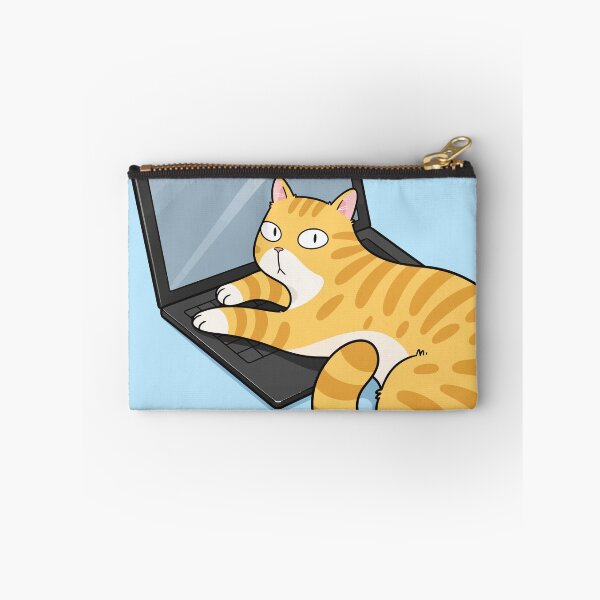 Item preview, This Is My Office Why Are You Here Funny Orange Cat Laptop WFH Graphic Art designed and sold by The Upside Down.