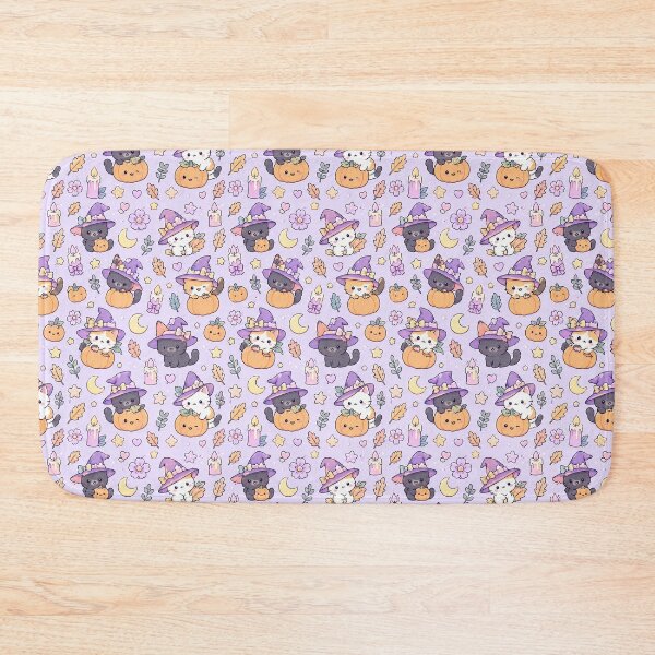 Item preview, Kawaii Pumpkin Ghost Pattern designed and sold by Soft Berry Studio.