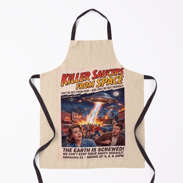 Item preview, Killer Saucers From Space • The Earth Is Screwed! designed and sold by graficsfx.