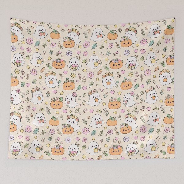 Item preview, Kawaii Magic Spellbook Pattern designed and sold by Soft Berry Studio.