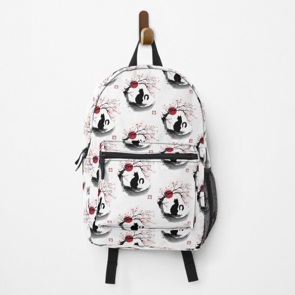 Item preview, Sakura Cat Sumi E Art | ⭐⭐⭐⭐⭐ designed and sold by kidgoback.