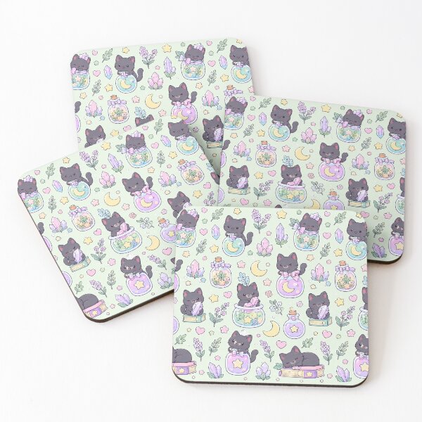 Item preview, Kawaii Spooky Friends Mix Pattern designed and sold by Soft Berry Studio.