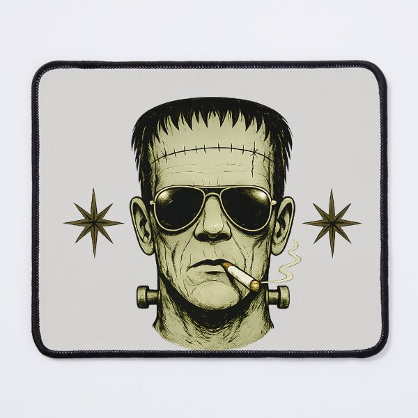 Item preview, Frankenstein with Sunglasses Retro Horror Art designed and sold by LuvePress.