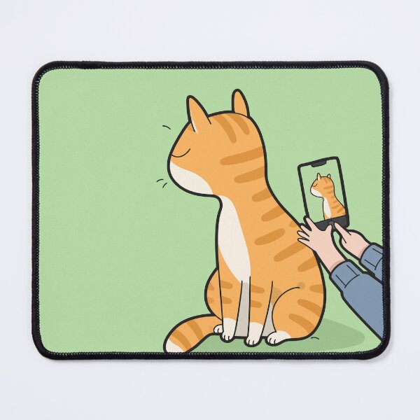 Item preview, Nope Funny Orange Cat Turning Away From Camera Photo Shoot Comic Graphic Art designed and sold by The Upside Down.