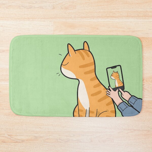 Item preview, Nope Funny Orange Cat Turning Away From Camera Photo Shoot Comic Graphic Art designed and sold by The Upside Down.