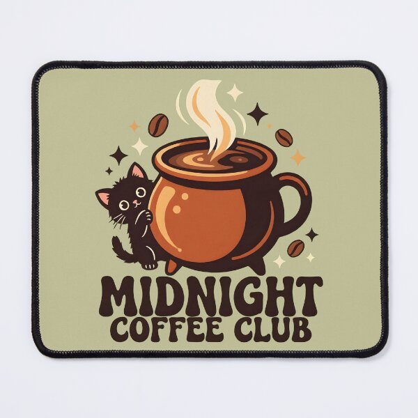 Item preview, Retro Midnight Cafe Coffee Witch Cute Halloween Club designed and sold by DoceVaga.