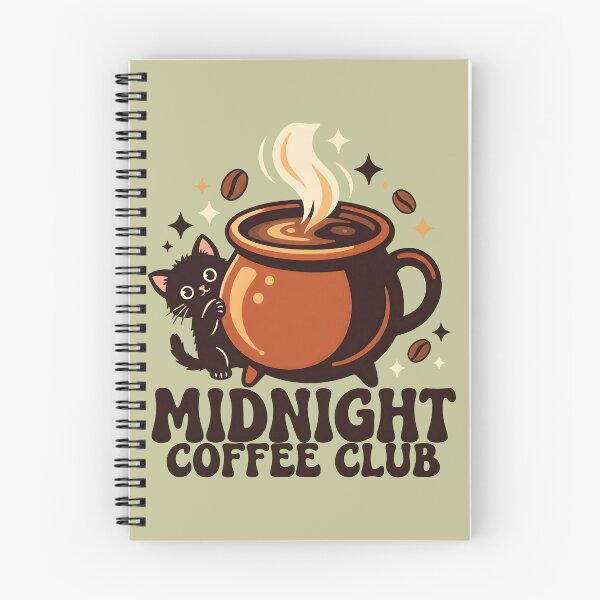 Item preview, Retro Midnight Cafe Coffee Witch Cute Halloween Club designed and sold by DoceVaga.