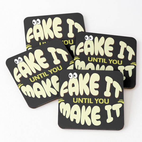 Item preview, Fake It Until You Make It Bubble T-Shirt, Y2K Retro Pop Art designed and sold by baretyas.