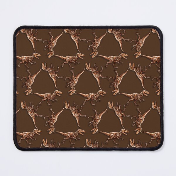 Item preview, Clockwork Triplicate - Repeating Robot Mongo - Chocolate designed and sold by QuiltPaperScissors.