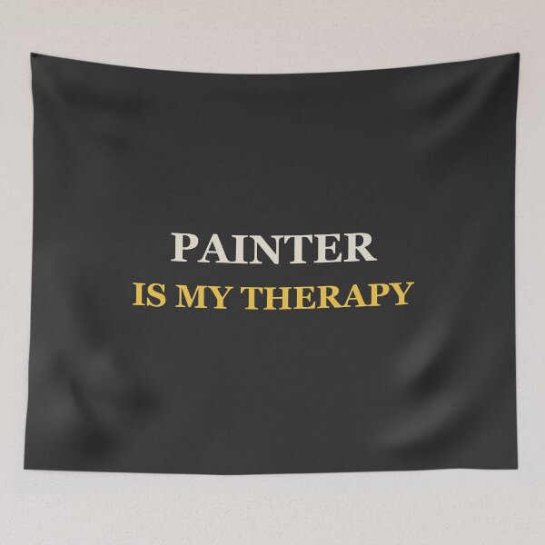 Item preview, Painter Is My Therapy - Painting designed and sold by RetroThreadWorks.