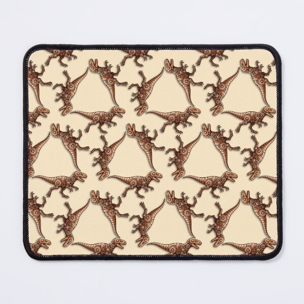 Item preview, Clockwork Triplicate - Repeating Robot Mongo - Cream designed and sold by QuiltPaperScissors.