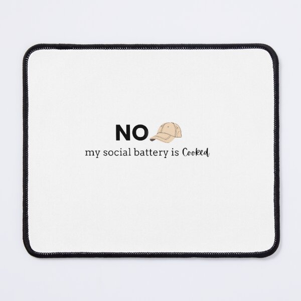 Item preview, No Cap My Social Battery Is Cooked Gen Z Introvert Funny designed and sold by BLOOMVELLE.