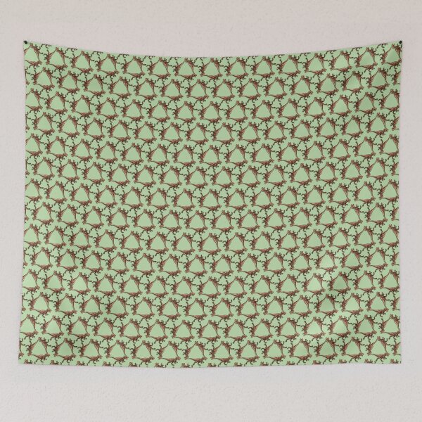 Item preview, Clockwork Triplicate - Repeating Robot Mongo - Green designed and sold by QuiltPaperScissors.