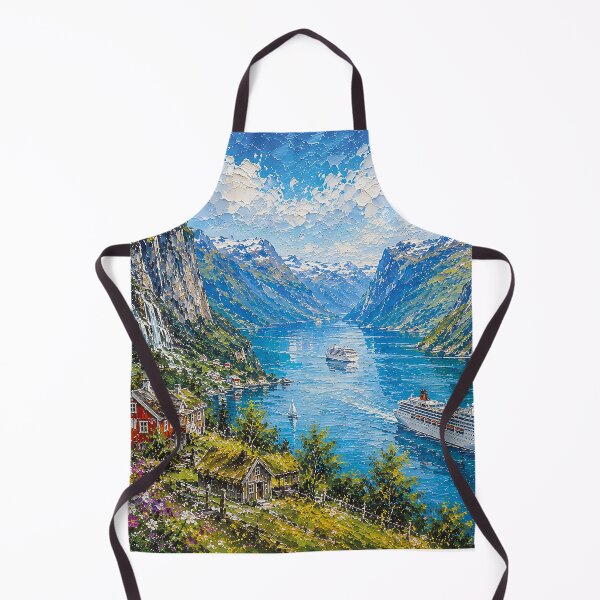 Item preview, Sognefjord in Norway painting. designed and sold by GalleryKauffeld.