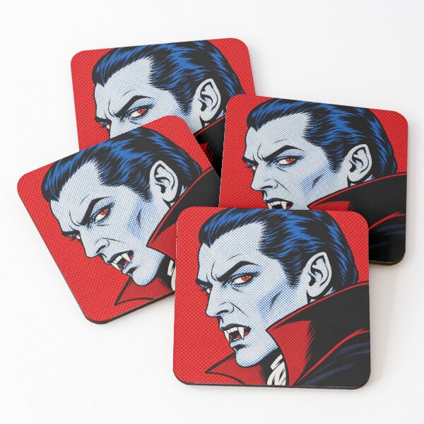 Item preview, Retro Pop Art Dracula Vampire Portrait – Vintage Halloween Gothic Horror Comic Art designed and sold by WolfmanProphecy.