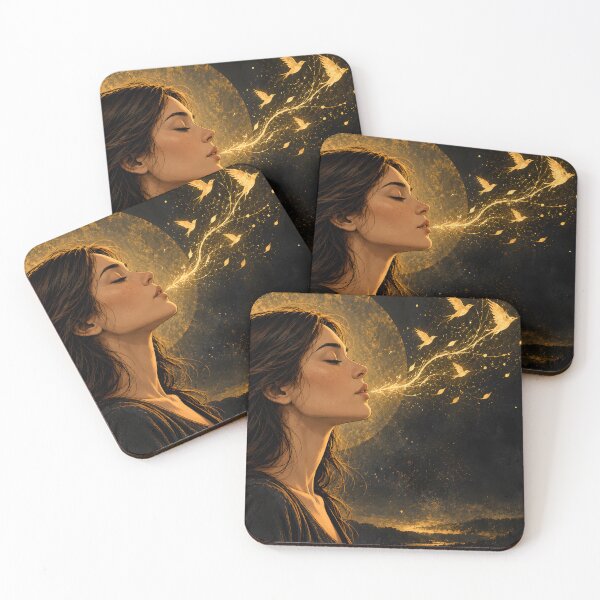 Item preview, Breathe – Golden Birds of Freedom designed and sold by bauschberts.