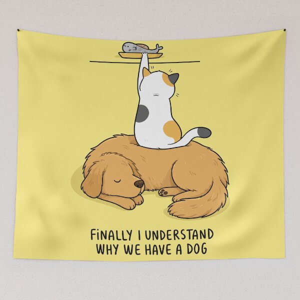 Item preview, Finally I Understand Why We Have A Dog Funny Calico Cat Graphic Art designed and sold by The Upside Down.