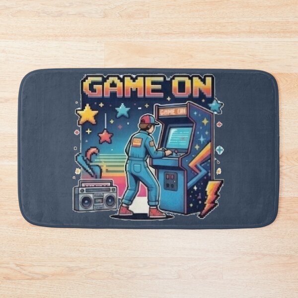 Item preview, Nostalgic 1980s Arcade Gaming Wall Art designed and sold by FABIOLA1970.