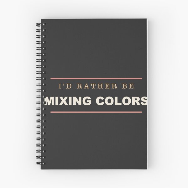 Item preview, I'd Rather Be Mixing Colors - Painting designed and sold by RetroThreadWorks.