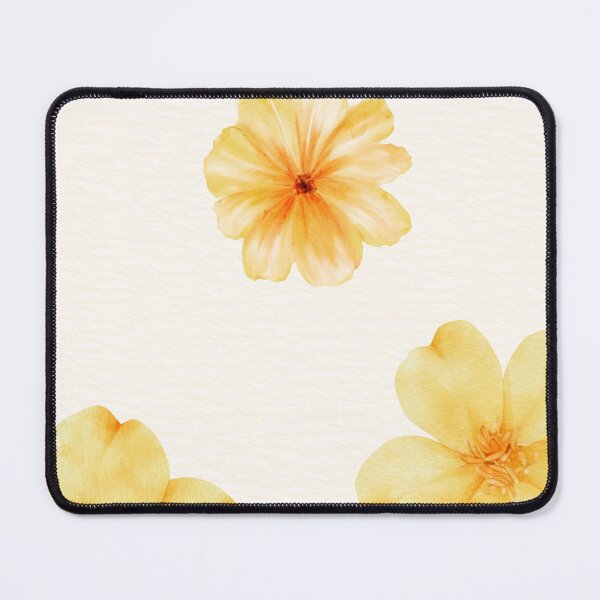 Item preview, Yellow Watercolor Floral Pattern - Cottagecore Summer Wildflowers designed and sold by WeMerch-Art.