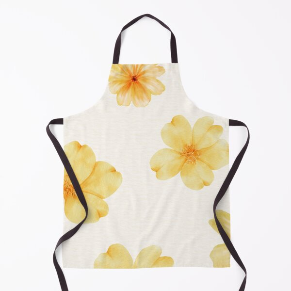 Item preview, Yellow Watercolor Floral Pattern - Cottagecore Summer Wildflowers designed and sold by WeMerch-Art.
