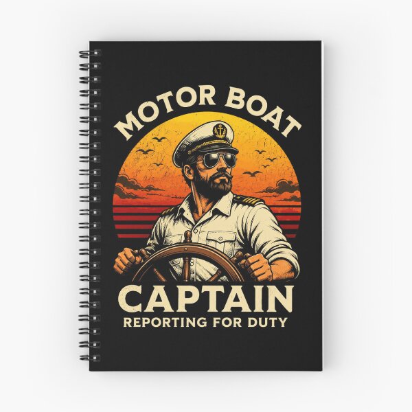 Item preview, Motor Boat Captain Reporting For Duty Vintage designed and sold by Emilyphilipp.