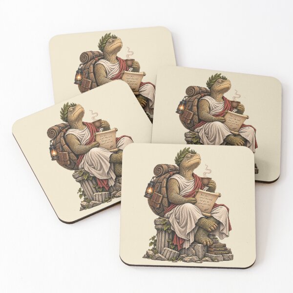 Item preview, Stoic Turtle – Ancient Philosophy Inspired Illustration designed and sold by Dogandesighn.