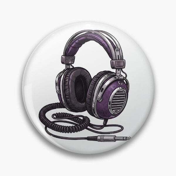 Item preview, cool purple headphones designed and sold by Rockveil Co..