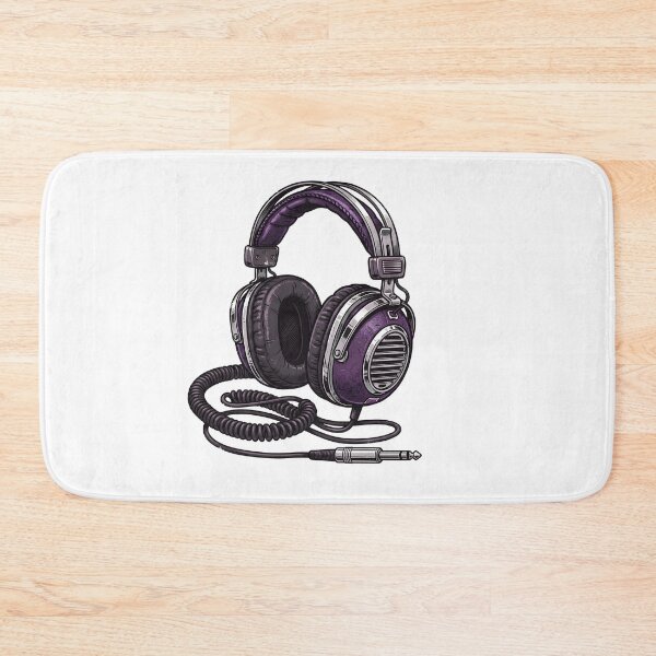 Item preview, cool purple headphones designed and sold by Rockveil Co..