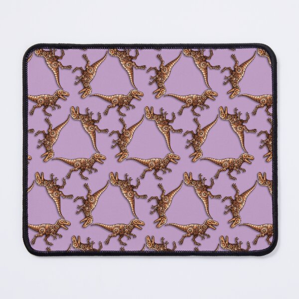 Item preview, Clockwork Triplicate - Repeating Robot Mongo - Purple designed and sold by QuiltPaperScissors.