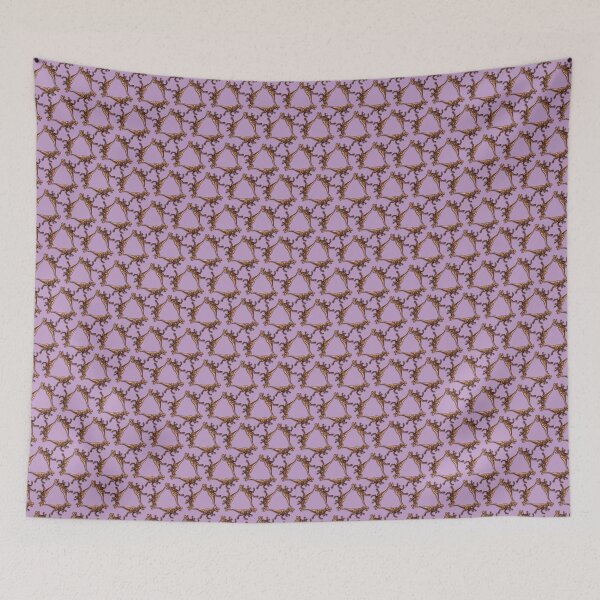 Item preview, Clockwork Triplicate - Repeating Robot Mongo - Purple designed and sold by QuiltPaperScissors.