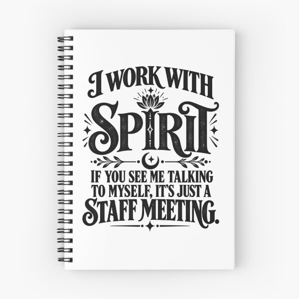 Item preview, I Work with Spirit If You See Me Talking to Myself, It’s Just a Staff Meeting Humor Ghost designed and sold by Teeture.