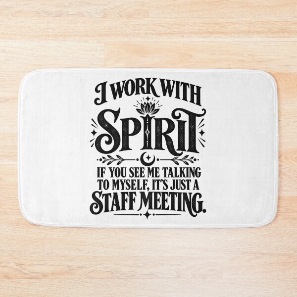 Item preview, I Work with Spirit If You See Me Talking to Myself, It’s Just a Staff Meeting Humor Ghost designed and sold by Teeture.