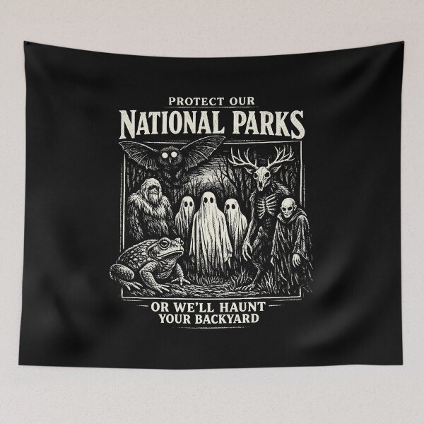 Item preview, Protect Our National Parks Cryptid designed and sold by NowakDreams.